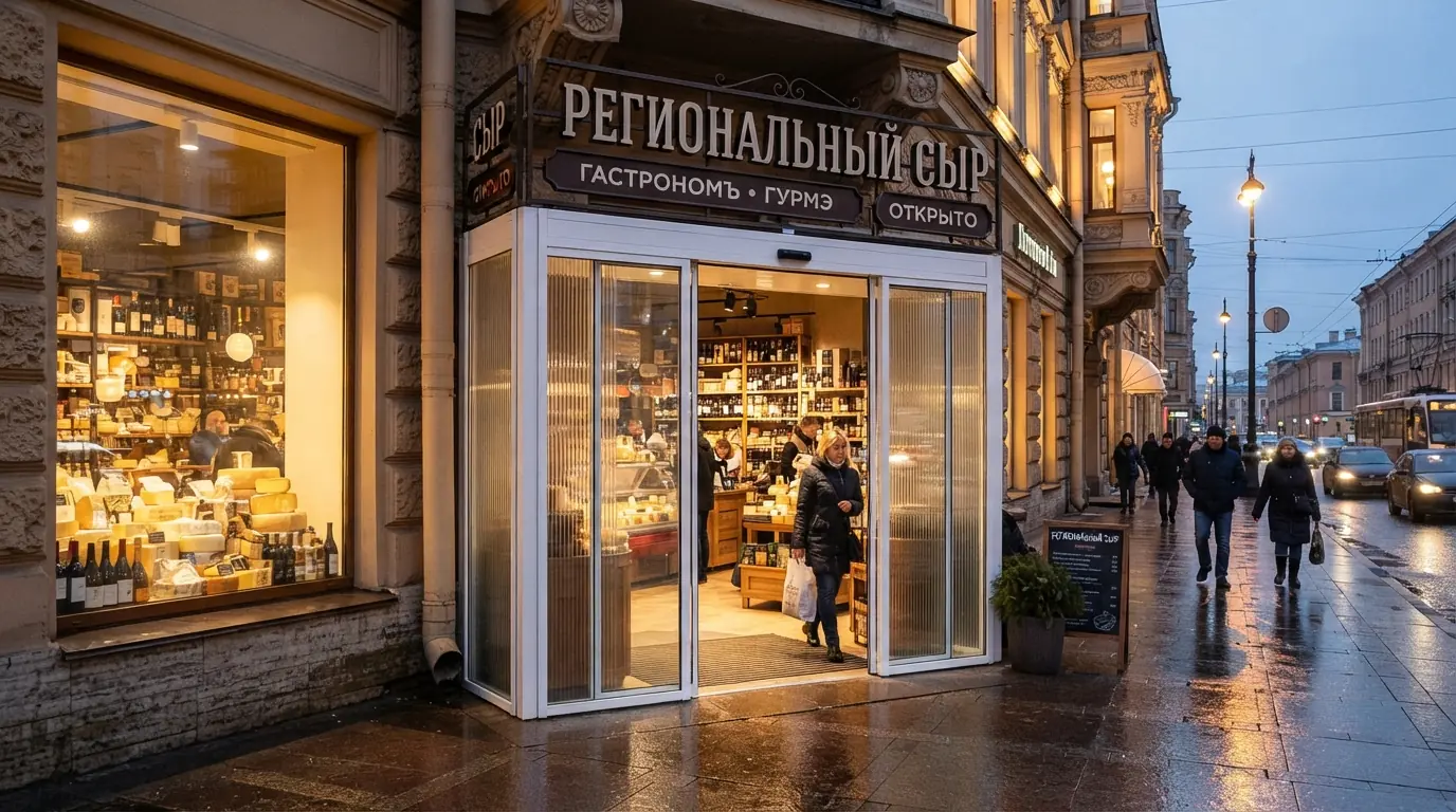 Автоматические стеклянные двери — профиль и стыки