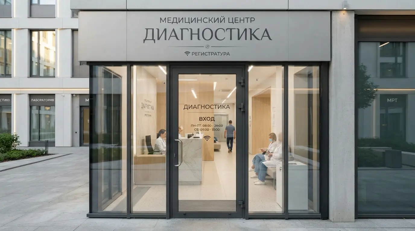 Двери для больниц — пример готовой конструкции