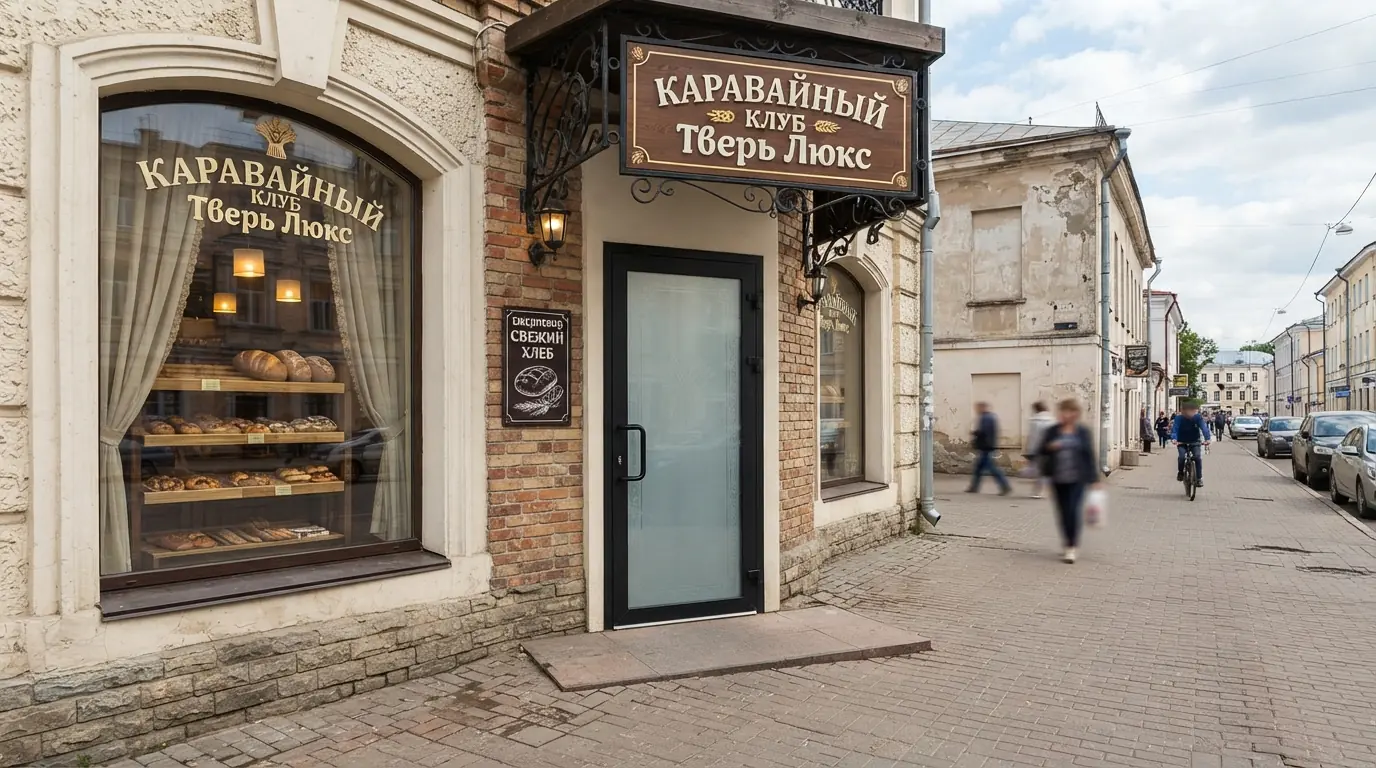 Входная группа для магазина — образец материала и цвета